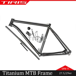 TIRIS-MT7 Titanium MTB Mountain Bike Frame, 29er Frameset Accessories, Cycling  Frame 27.5