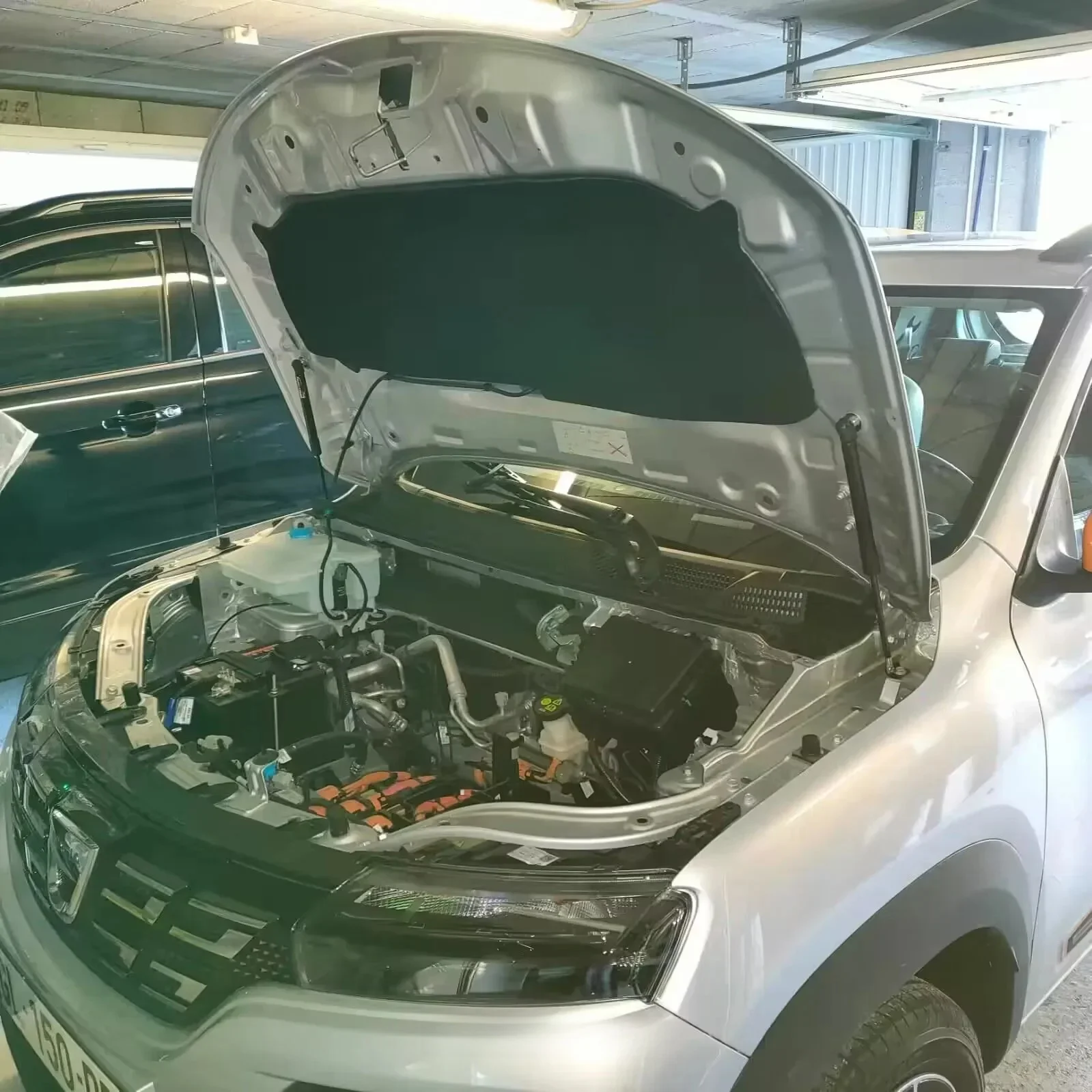 Hauben streben für dacia feder typ dbg 2010-2015 renault kwid 2010-2015 modifizieren hub stütz stangen gas feder stoßdämpfer dämpfer dämpfer