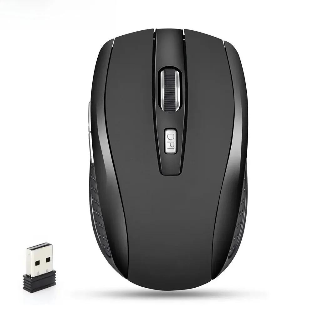Mysz bezprzewodowa 2.4G cicha mysz przenośna mobilna optyczna mysz biurowa 1600 regulowanych poziomów DPI do notebooka PC Laptop MacBook — zdjęcie produktu 7