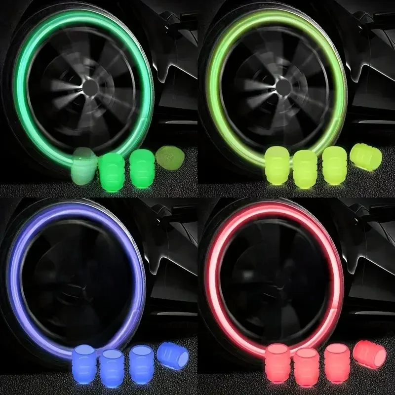 AliExpress 4PCS lightweight valve core cover, luminous valve cap, electric car, motorcycle, bicycle, truck tire, super bright