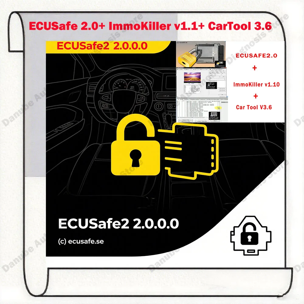 

Latest Car Repair Software ECUSafe 2.0 + ImmoKiller v1.1+ CarTool 3.6 for ECU Programming Software for ECU Programming Tools