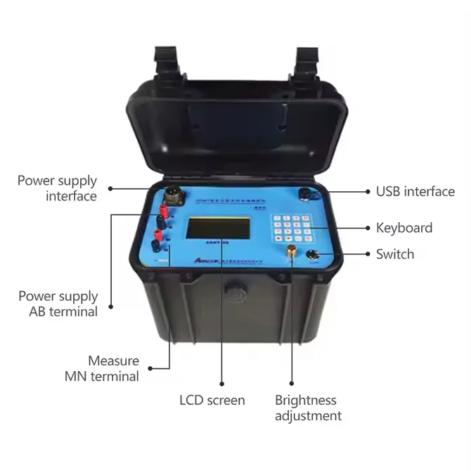 ADMT-6B DC& IP(Induced Polarization) Detector Used for Ground Water and Metal Detection