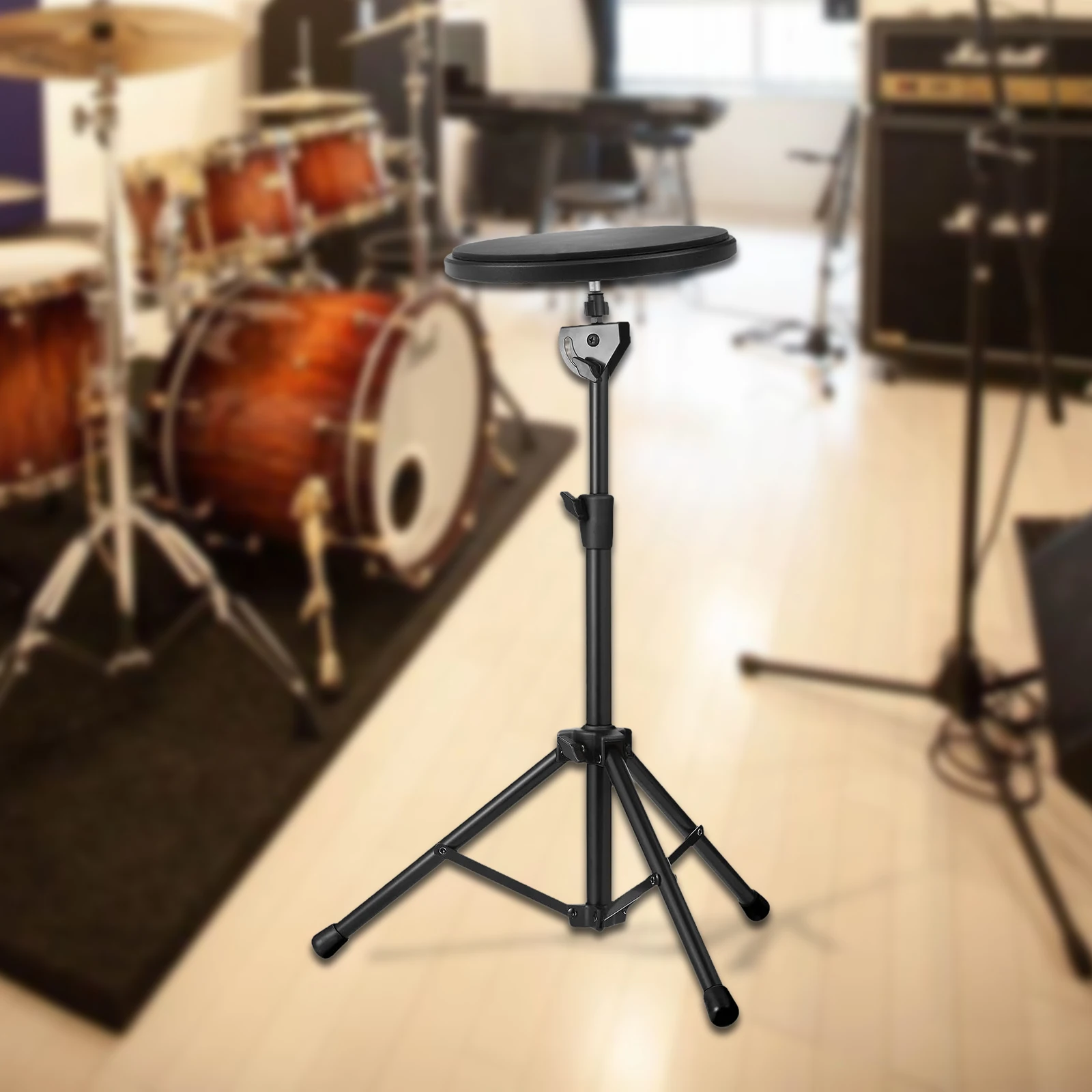Electronic Mounting Stand with Plate Height Adjustable Module Silent Drum Pad Stand Percussion Instrument Holder Sample Pad