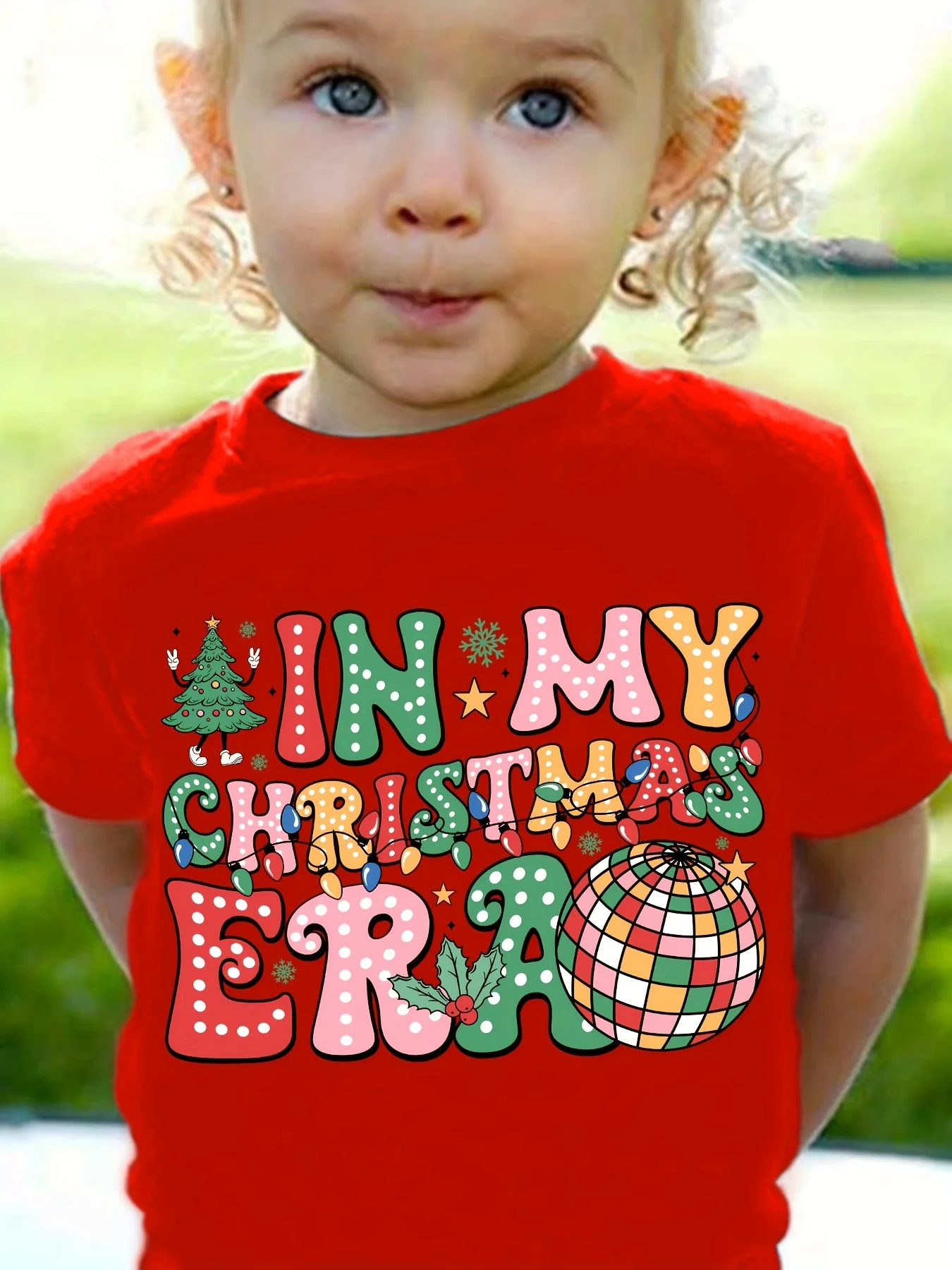 Kinderkleidung, niedliche Tiere, bedruckt, Weihnachts-T-Shirt, festliche Kurzarm-Kleidung für Jungen und Mädchen, 2–14 Jahre, Weihnachtsgeschenk, Kinder-Top-T-Shirt – Detail 4
