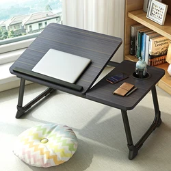 Folding Laptop Desk for Bed & Sofa Laptop Bed Tray Table Desk Portable Lap Desk for Study and Reading Bed Top Tray Table