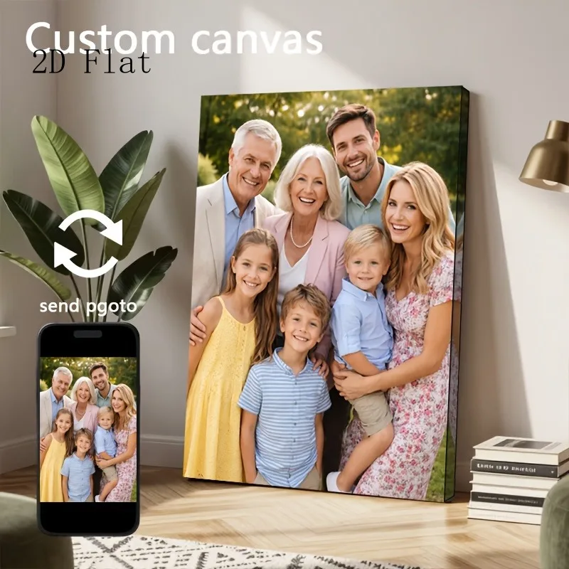 Upload Your Favorite Photo to Create a Custom Framed Canvas, Available in Various Sizes for Personalized Framed Canvas Art.