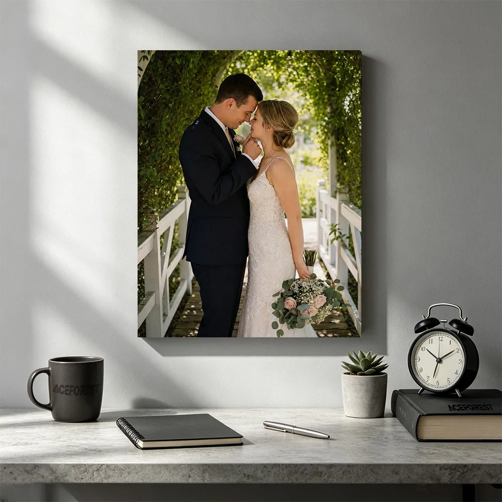 Custom Canvas Prints with Your Photos - Personalized Framed Canvas Wall Art for Home Decor, Unique Customized Pictur
