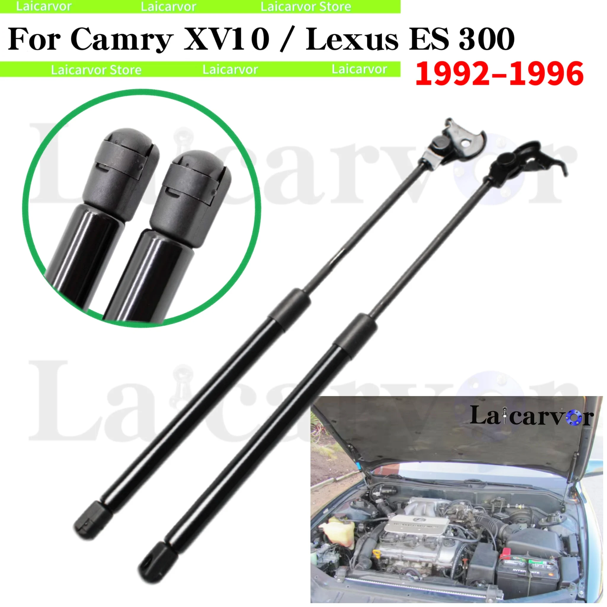 

1 Pair Bonnet Hood Damper Struts For Toyota Camry XV10 1992-1996 Lexus ES300 Engine Lift Support Gas Spring Shocks Cylinders