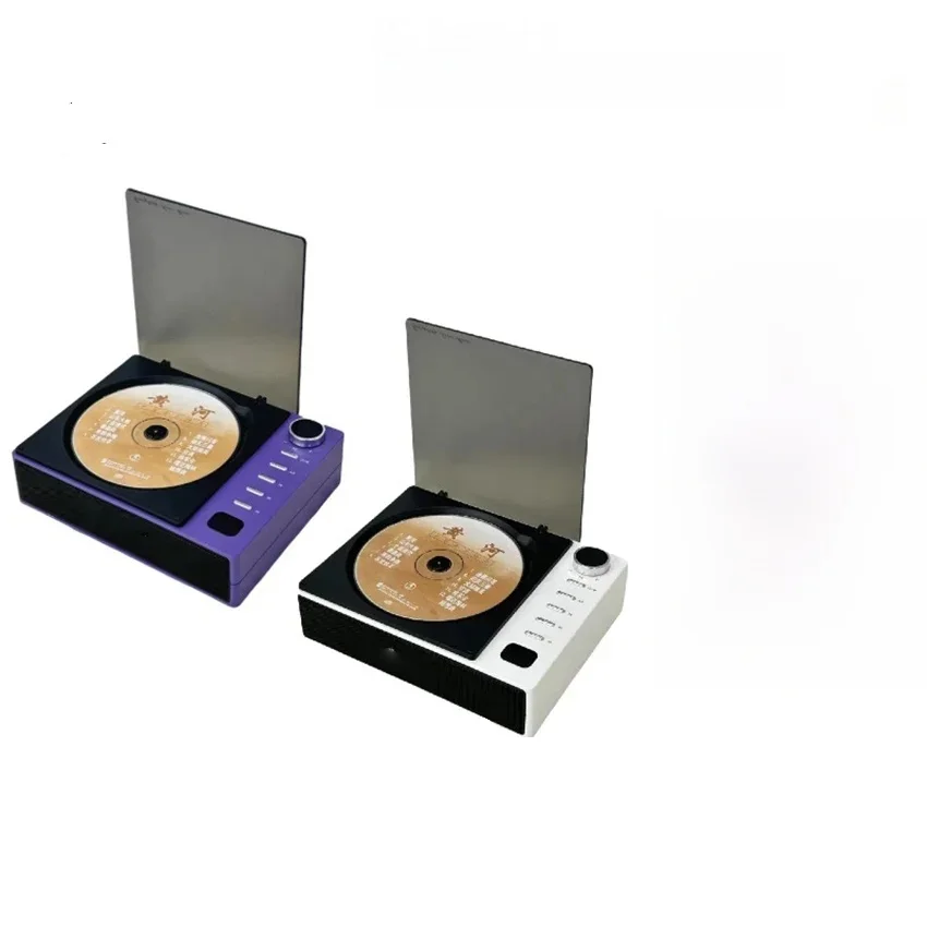 Lecteur CD rétro, modèle de chargement avec écran, câble Audio de 3.5mm, haut-parleur Bluetooth multifonctionnel Portable 5V-2A