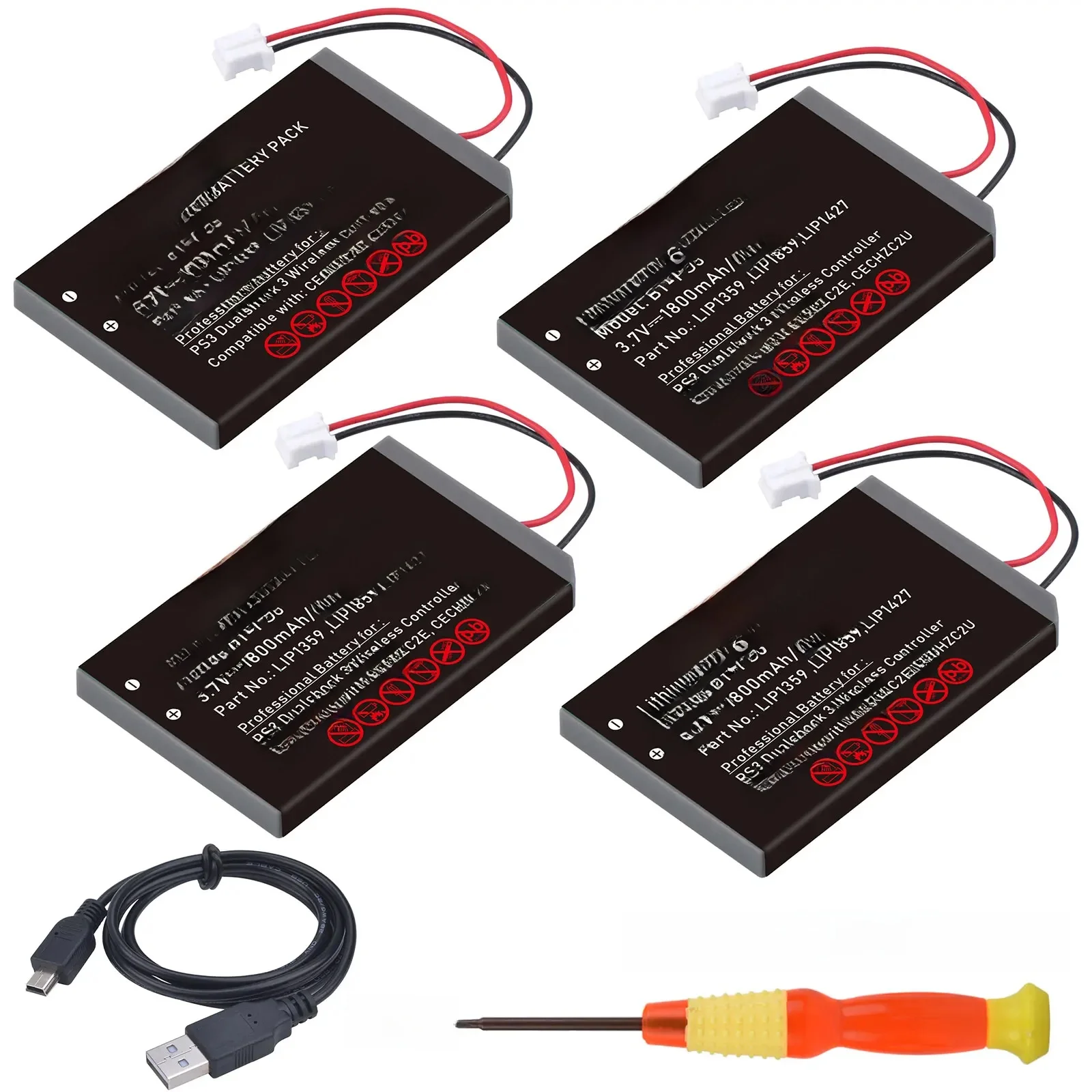 Akkus-Batterie LIP1859 pour manette sans fil Sony PS3, manette de jeu PS3, CECHZC2E, CECHZC2U, 1800mAh