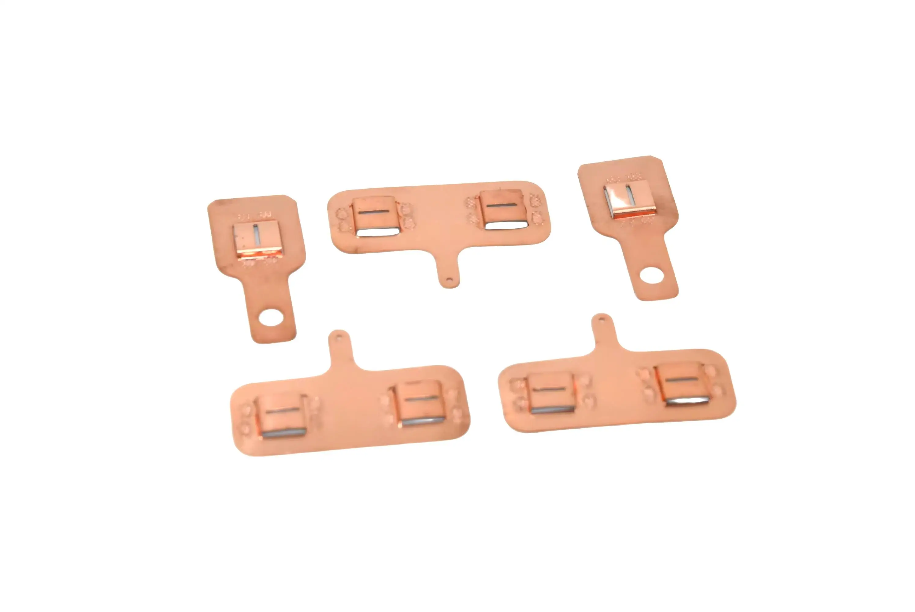 WELLGO 10SET 0.3mm Thickness Energy Storage Battery Copper Busbar Connection 4S1P 23MM Copper Busbar 21700 Replace Nickel Strips