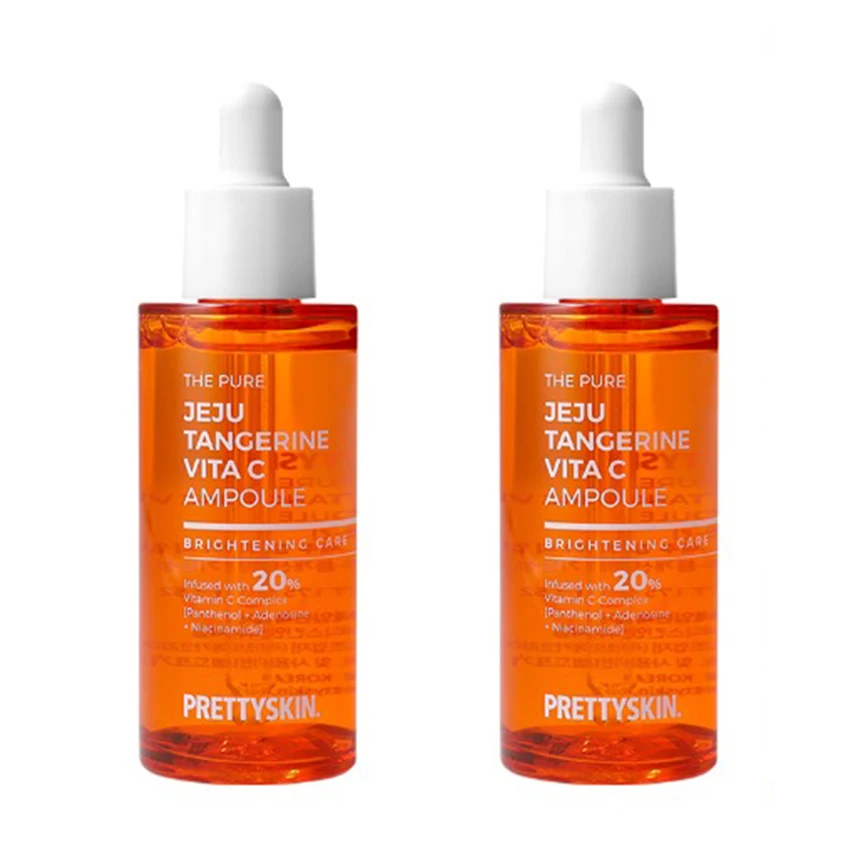 2 52ml Prity Skin Pure Jeju Citrus Vita C ampoules