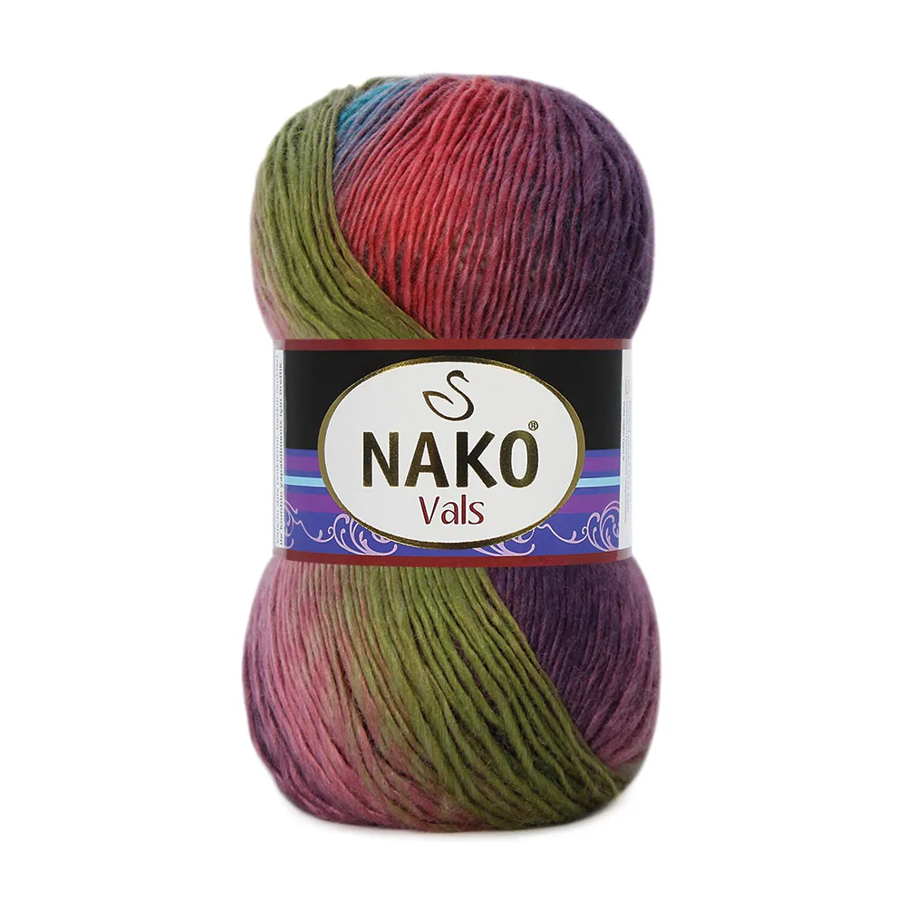 Nako Vals Hand Knitting Yarn, 100 Grams 240 Meters, 25 Colors, Premium Acrylic, Scarf, Hat, Beret, Cardigan, Sweater, Shawl, Home Textile,