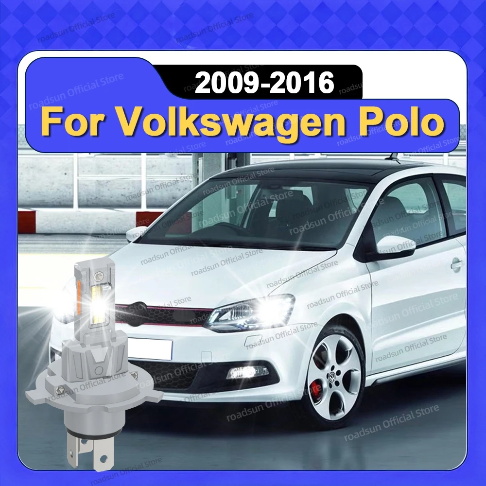 

Светодиодные автомобильные фары Canbus Автомобильная лампа 6000K для Volkswagen Polo 2009 2010 2011 2012 2013 2014 2015 2016