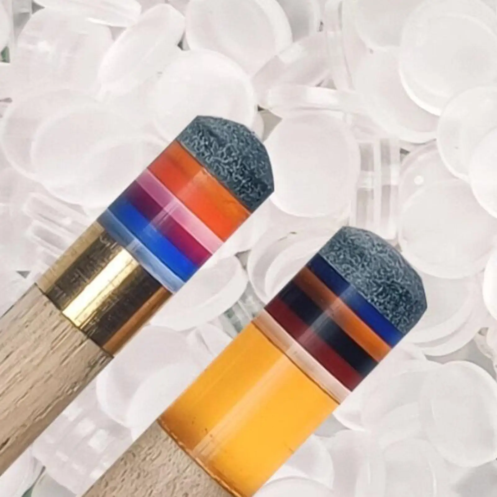 10 pezzi di punte per stecca da biliardo, parti di riparazione, cuscinetti per ghiera portatili, accessori da biliardo di ricambio per competizioni di sala giochi da bar