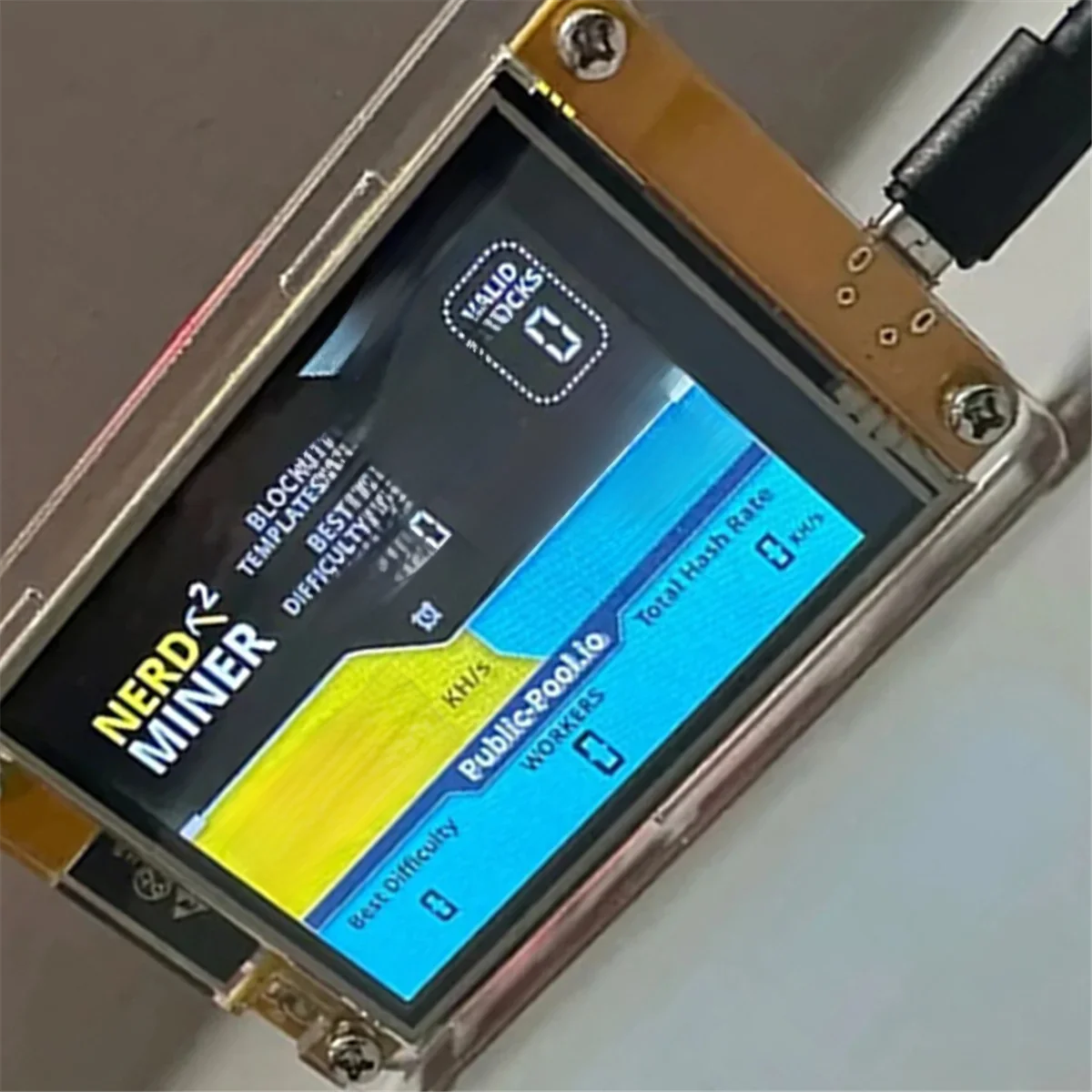 SuperDeals Brand New Nerdminer V3 2,8-calowa maszyna BTC Solo Lottery Nerd Miner Crypto Bitcoin Miner Solo Mining Machine — zdjęcie 2