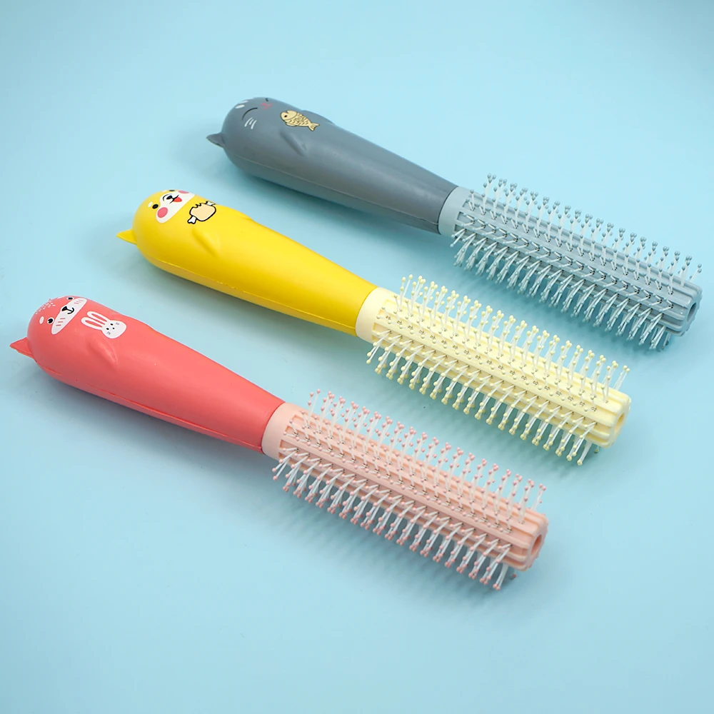 Children Cute Anti-static Air Cushion Hair Brush No Harm To The Scalp Kids Curling Hair Comb Cartoon Animal Design Kid Flat Comb
