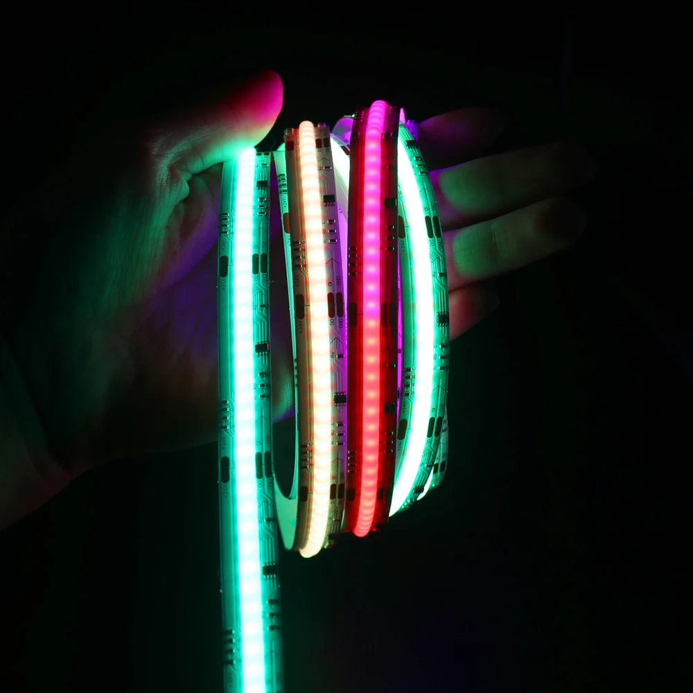 Pixel RGB COB LED Strip for Room Decor WS2811 DC 12V/24V High Density 720LED/m Flexible Smart LED Tape Lights Ribbon