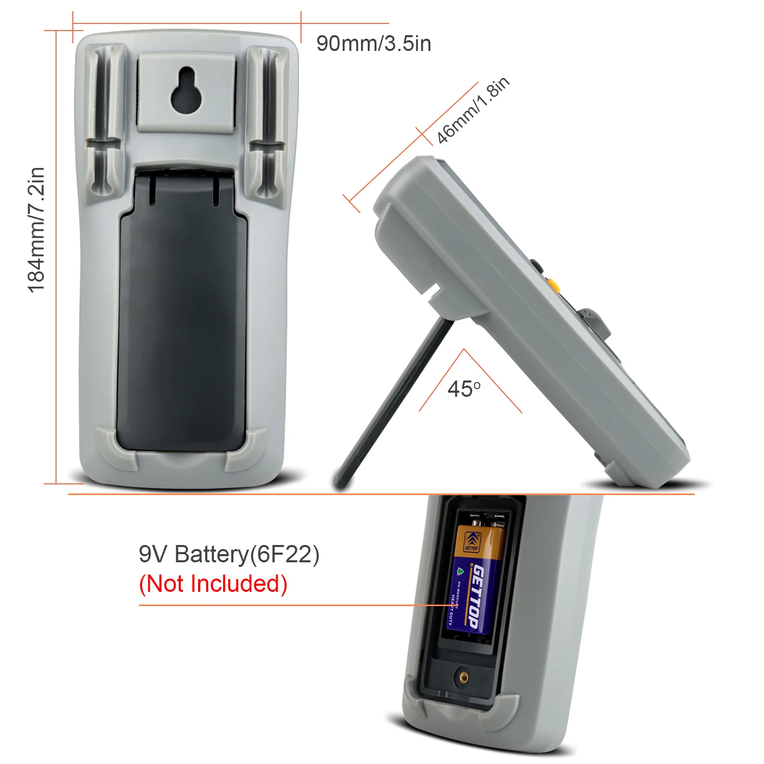 Kaemeasu KM-DM03B High quality multifunctional Digital Multimeter 6000 counts True RMS DC24V high voltage output test