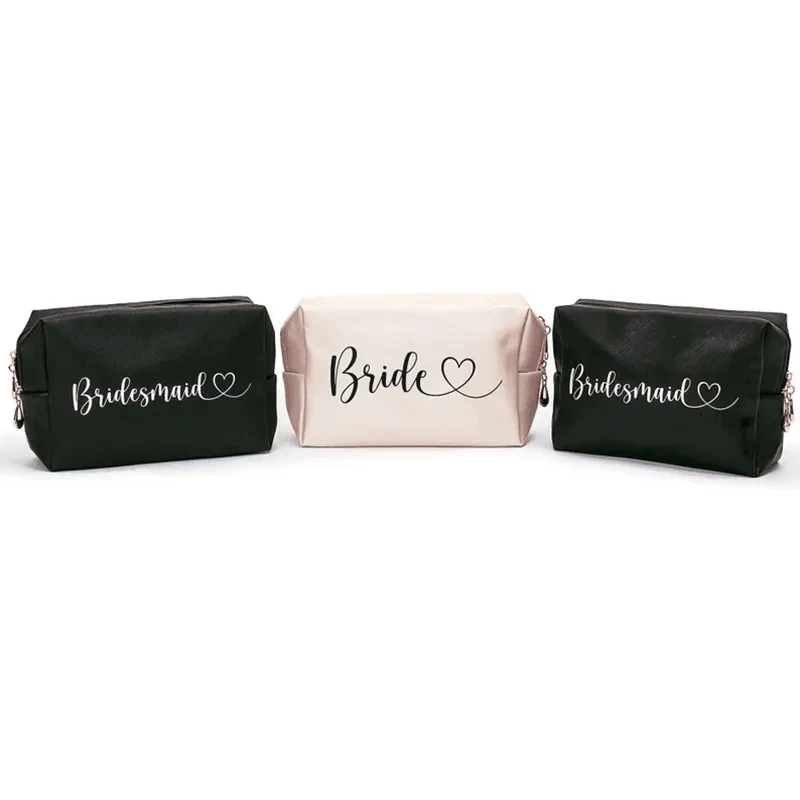 Bride Makeup Bag girls night Bach weekend Bachelorette hen Party Bridal Shower beach wedding engagement bridesmaid proposal gift