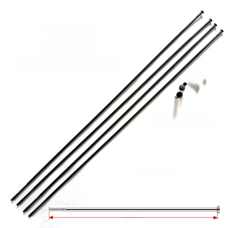 AliExpress RCRW 4pcs/lot Pillar 1423 Blade Bike Spoke Straight Pull FG14 2.0mm PSR Aero Flat 2.3mm Stainless steel 175-307mm  Alloy Nipples
