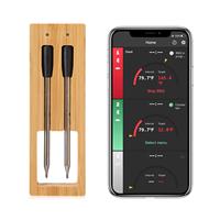 Wireless Meat Thermometer with Bluetooth 5.2 for 164ft Range on Smart Bluetooth Meat Thermometer with 2 Probes