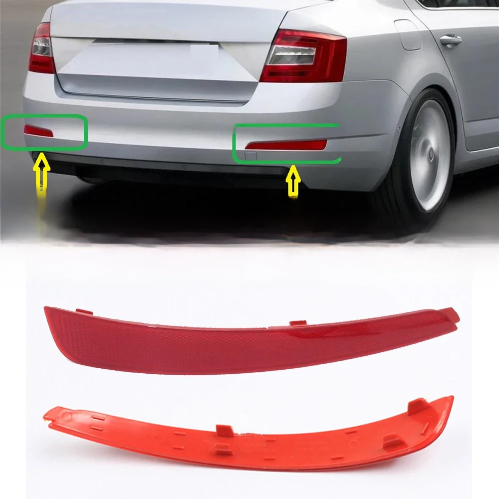 Dla Skoda Octavia A7 5E 2013~2019 Stylizacja Samochodu Tylny Odblask Zderzaka Lampa Tylna Lewa Prawa Akcesoria 5E5945105 5E5945106 — zdjęcie 2