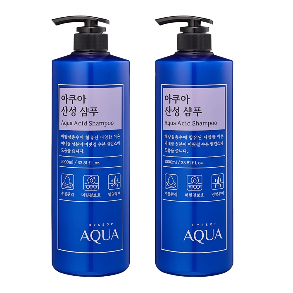 Amonic shampoo rinse for hysop Aqua damaged hair (treatments) 1000ml 2 PCs