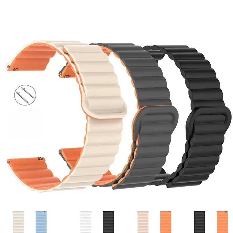 20 mm 22 mm Magnetschlaufenband für Amazfit GTS4/2/3/3pro/GTS2 Mini/GTR 4 42 mm/47 mm/GTR2/2e/Stratos Gürtelarmband Amazfit Bip-Armband