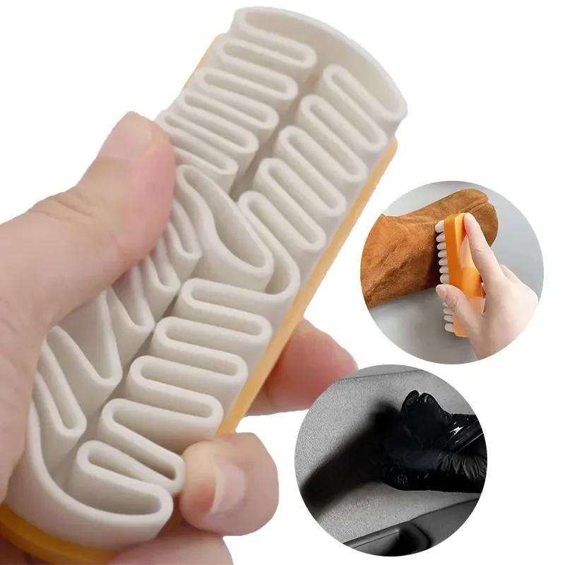 Brosse de nettoyage de voiture, nettoyeur de chaussures pour chaussures/bottes/sacs en daim Nubuck, gomme et rafraîchissante