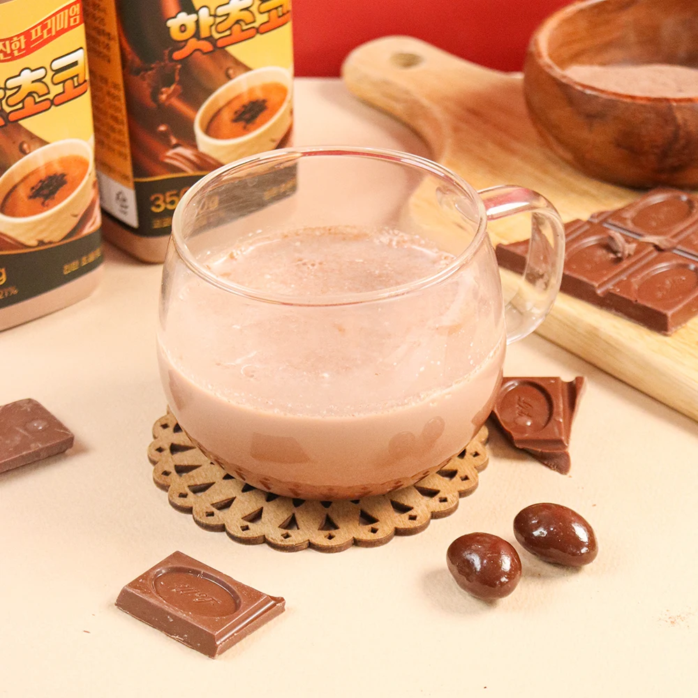 Soft and rich premium hot chocolate 350g x 1 + 1 Tong