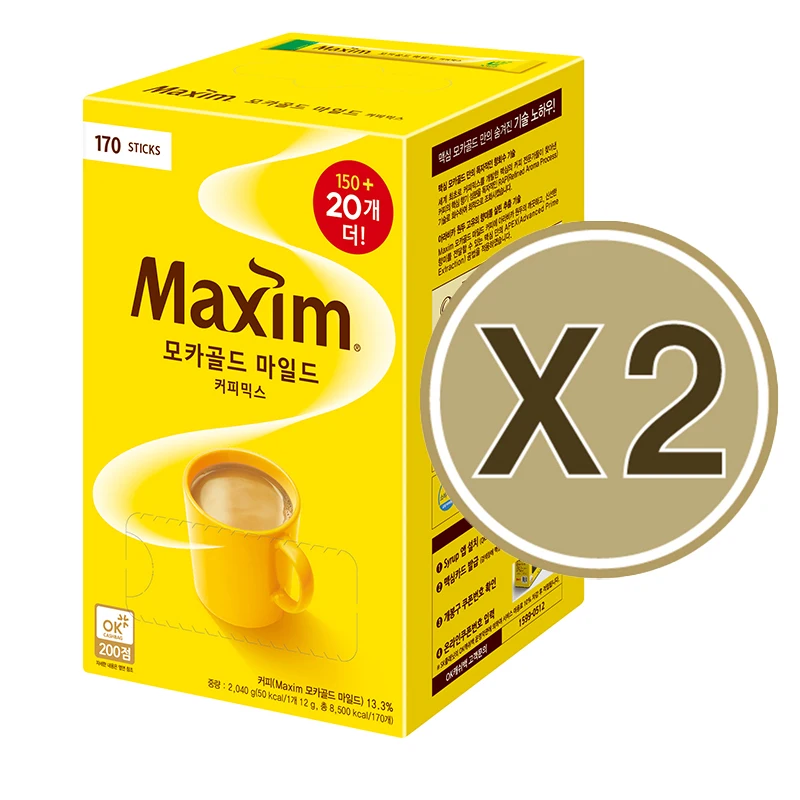 (Maximim) Moka Gold Mild Coffee Mix 170 Pieces