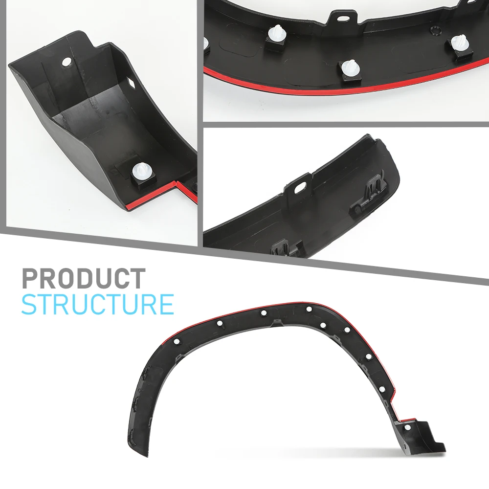 Fender Flare Molding Trim Right Front Rh Fit for 2022-2024 Toyota Corolla Cross Black