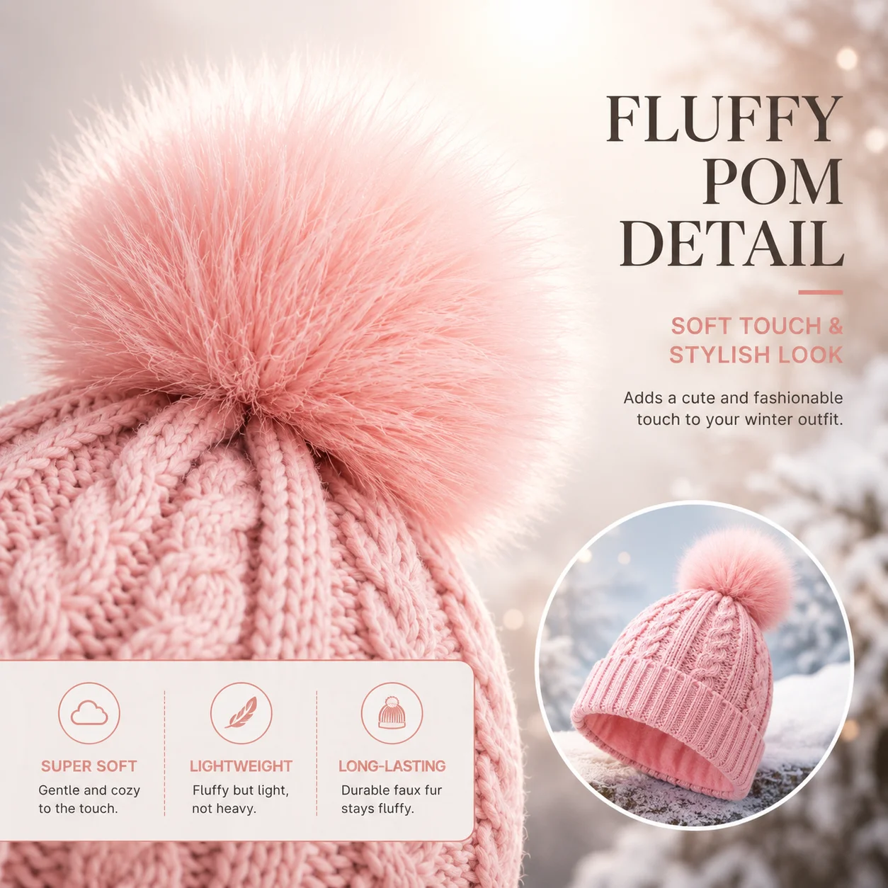 3PCS Women's Winter Accessorie - Travel Accessories Shops ulasan dan harga