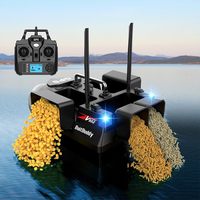 Flytec V802 Pro RC Bait Boat Fishing 4 Bait Chambers 500m Lost/Low Power Auto Return 160 Points 3KG Max Load 18000mAh Fishing