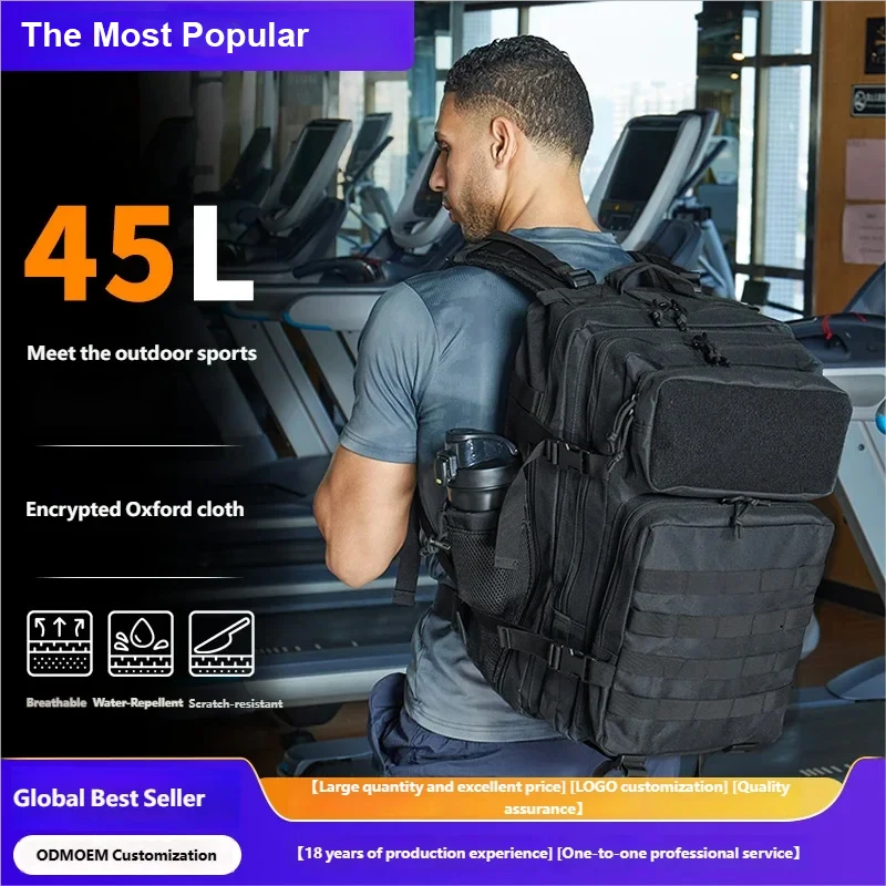 

Men's multi-functional large-capacity outdoor hiking backpack camouflage tactical backpack outdoor bag waterproof MOLLE Backpack