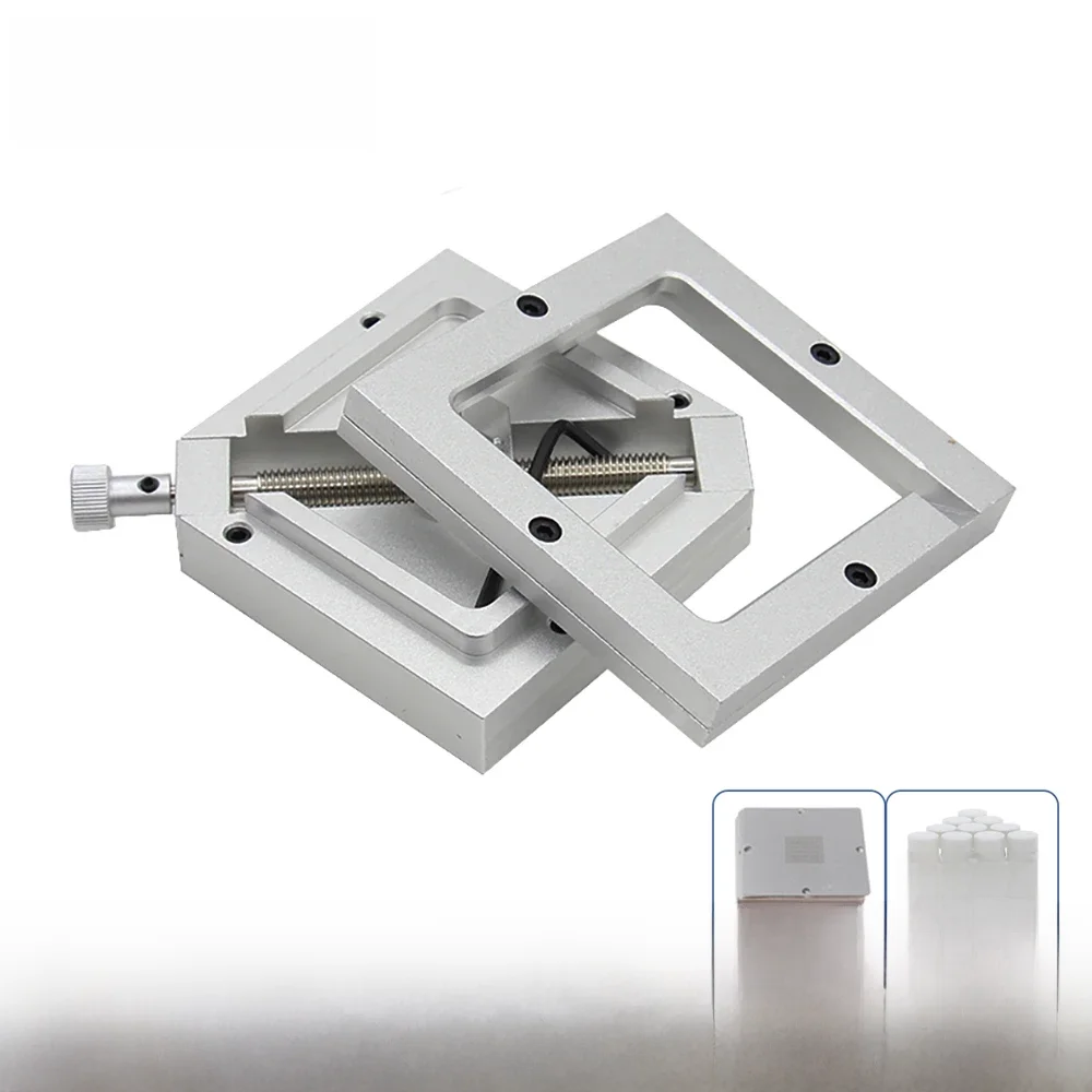 90x90mm BGA PCB Chips Solder Ball Rework Repair Jig BGA Reballing Station Stencils Template Holder Fixture for BGA Reballing — zdjęcie 2
