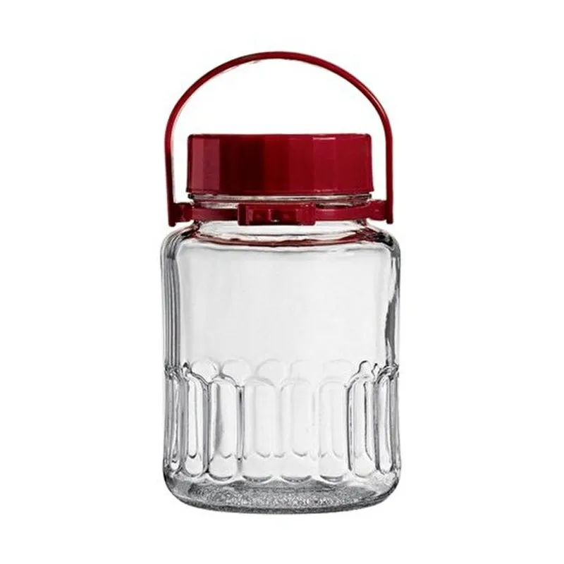 Harvst Red Lid Jar-3 Liter For Jam Preserves Juices Pickle