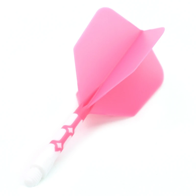 CUESOUL 929 New Launch ROST T19 Integrated Dart Shaft and Flights Big Wing Shape,Set of 3-Pink