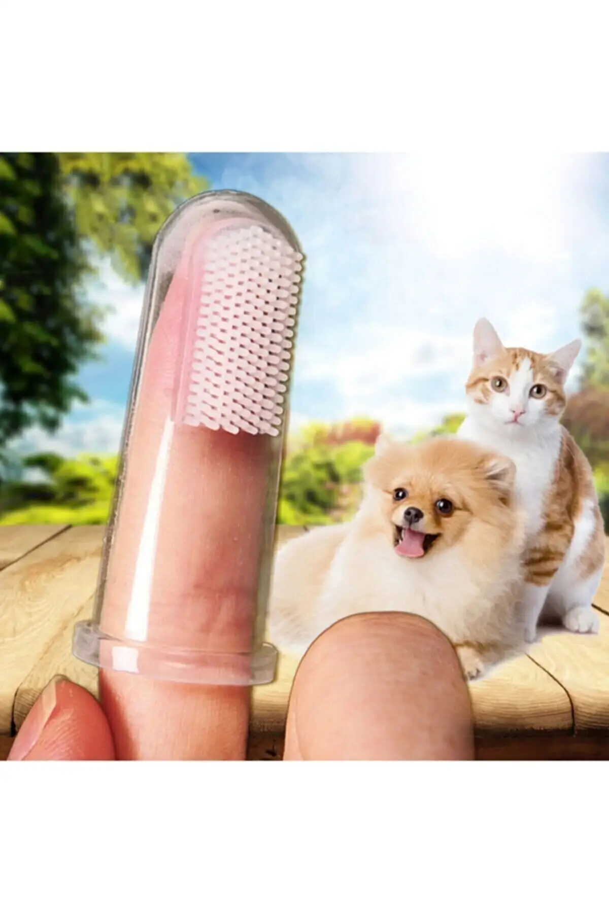 

Super Soft Pet Finger Toothbrush Teddy Dog Brush Bad Breath Tartar Teeth Tool Dog Cat Cleaning Pet Supplies