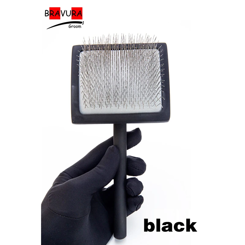 Pet Grooming Long Pin Slicker Brush Dog brush Dematting Comb Knots and Matts Shedding Hair Remover pet store/groomer