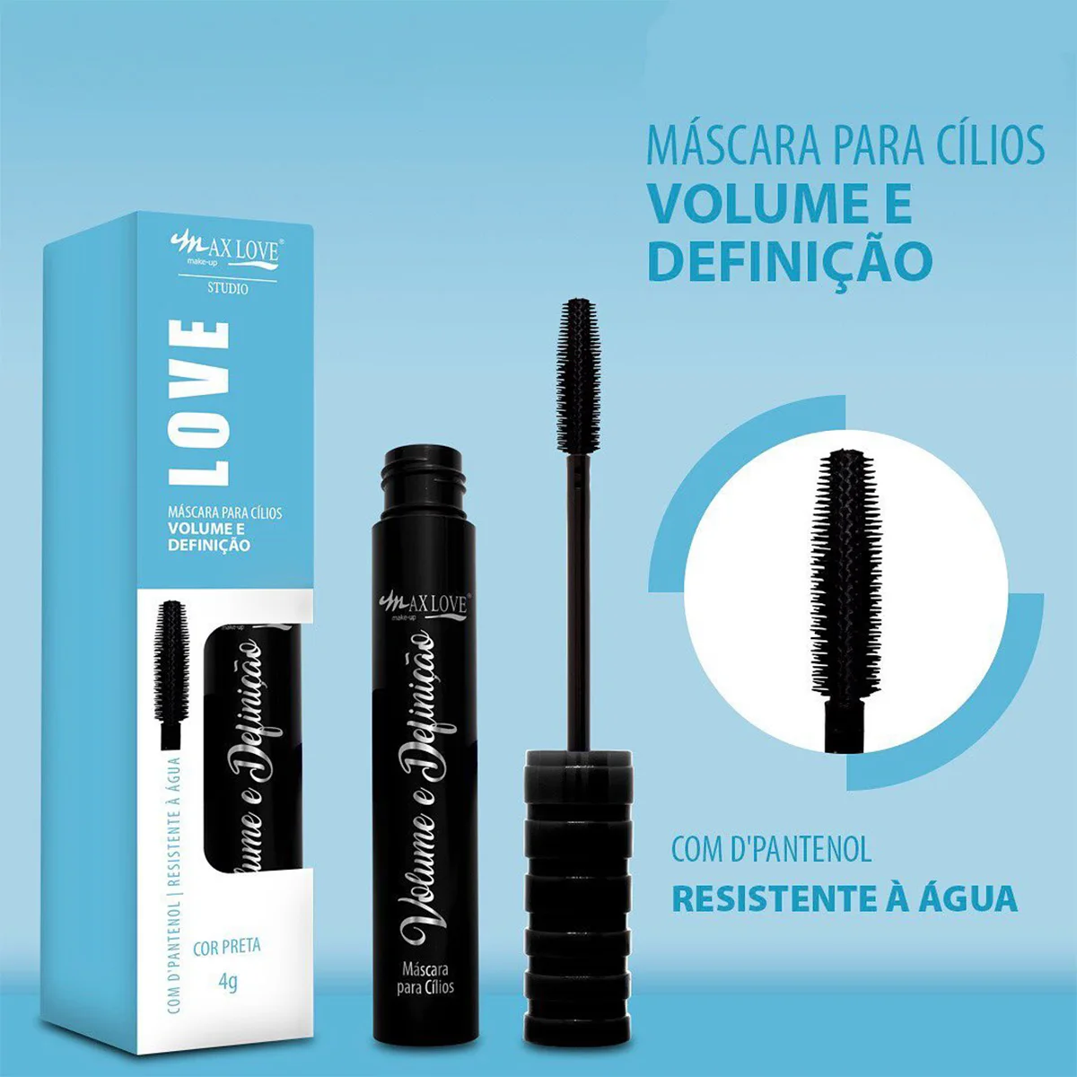 Mask for Eyelashes Volume and Definition Water Resistant-Max Love