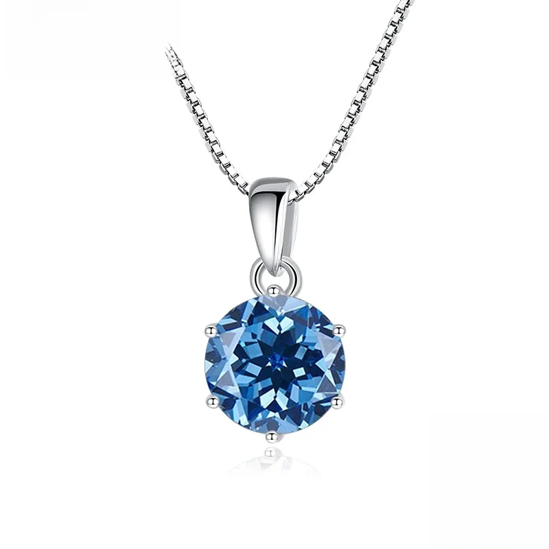 Butterflykiss 1 CT prawdziwe Moissanite naszyjnik dla kobiet najwyższej jakości 925 srebro srebrne wesele Bridal Fine Jewelry — zdjęcie 2