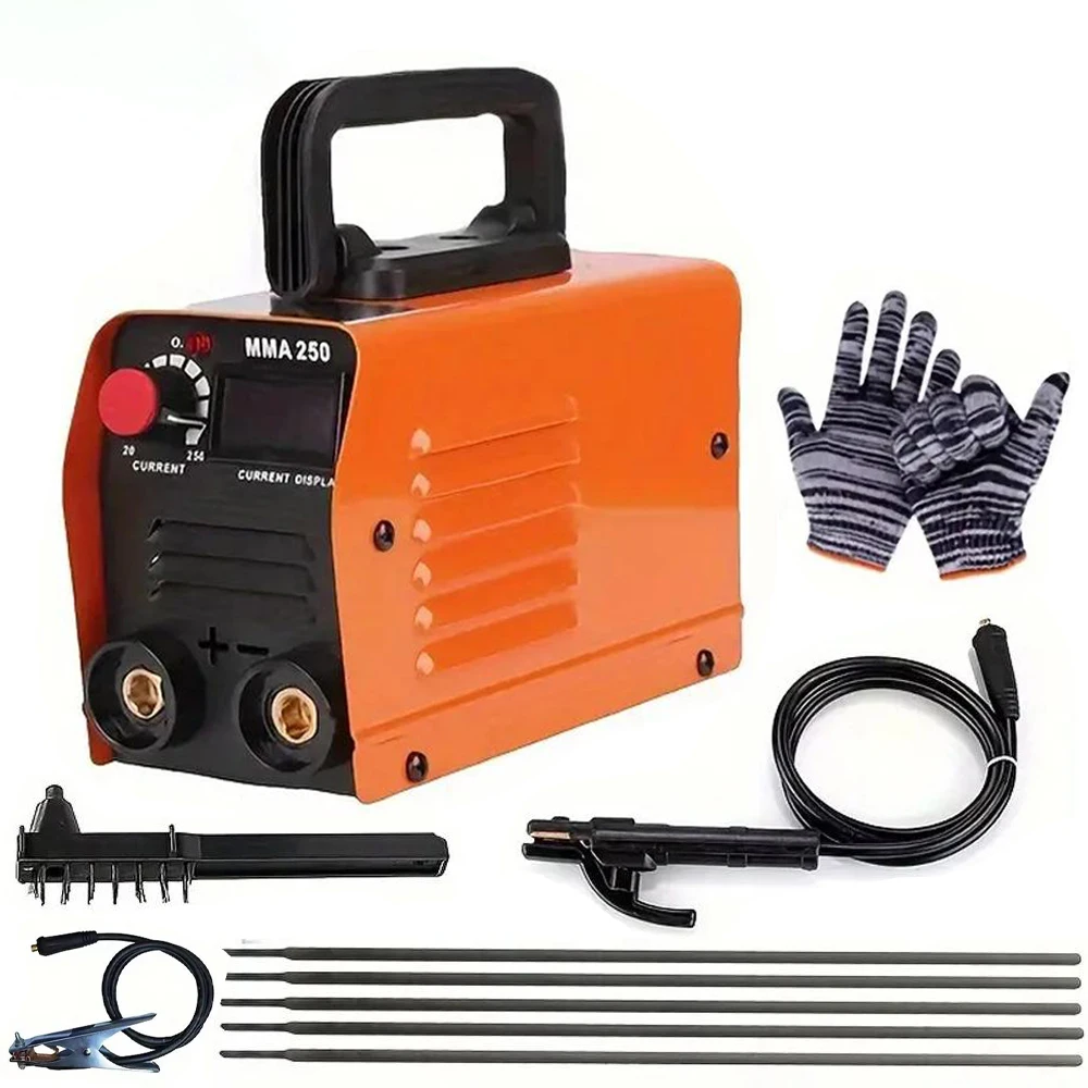 Draagbare inverter booglasmachine 250A MMA 220V mini soldeerbout, elektrische lasapparatuur auto-onderhoudsgereedschap