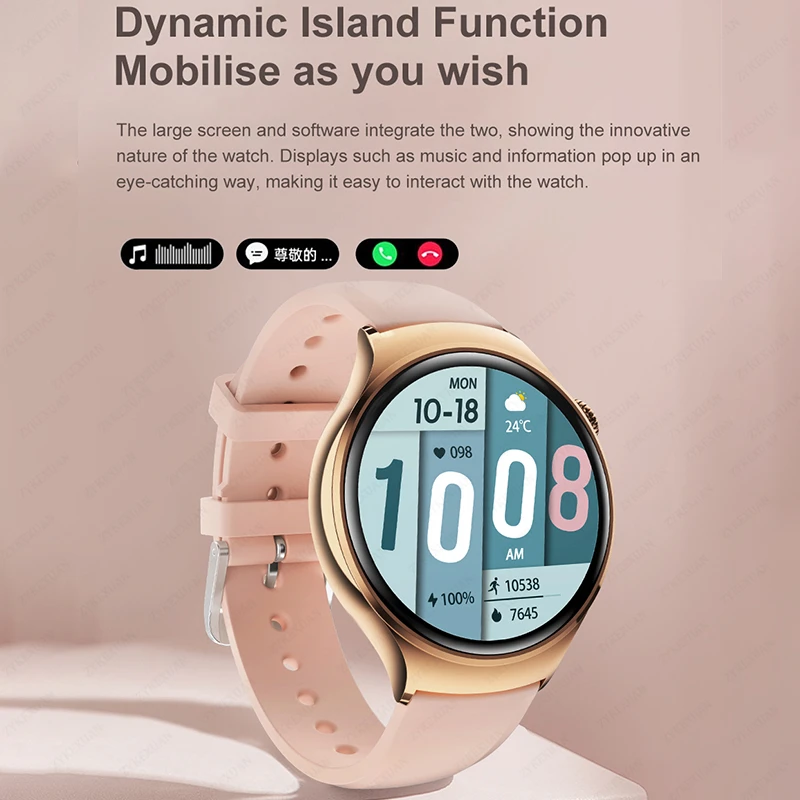 For HUAWEI 2024 New Watch GT4Mini Smart Watch Women AMOLED NFC GPS Heart Rate Clock BT Call IP68 Waterproof Lady Smartwatch+Box