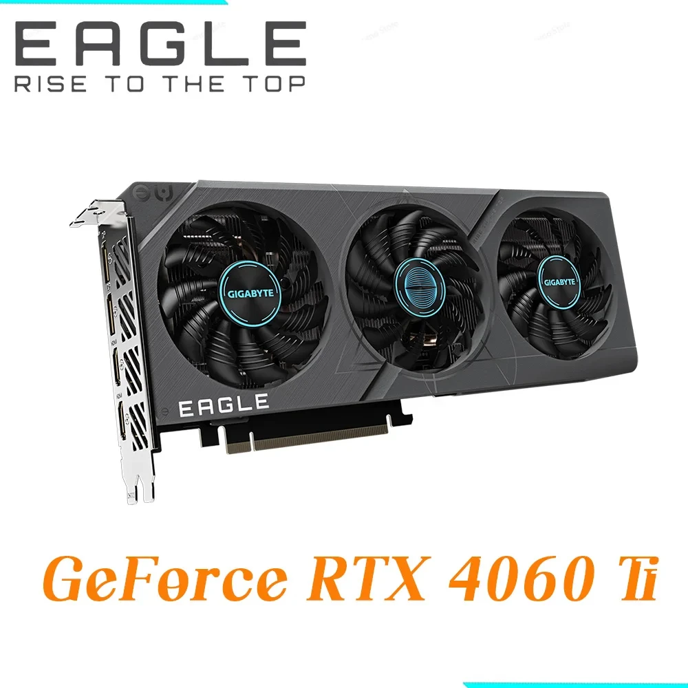 GEBRAUCHT Gigabyte RTX 4060 Ti EAGLE 8G RTX 4060 Ti Grafik GDDR6 GPU PCI-E 4.0 128 Bit 8 Pin Unterstützung Intel AMD CPU 4060Ti Video Auto