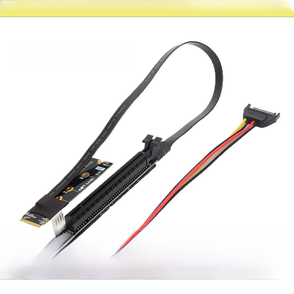 Nowy adapter M.2 NVMe do PCIe 4.0 X16 Gen4/3.0, przedłużacz, kabel do kopania BTC, karta graficzna GPU GTX RTX, karty graficzne NVIDIA AMD — zdjęcie produktu 7