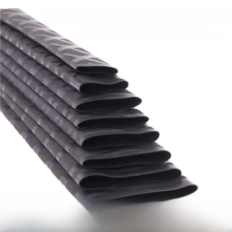 Manchon thermorétractable antidérapant, Tube thermorétractable pour canne à pêche/coquet/poignée de vélo/trépied bricolage noir 1M 20/25/30/35/40/50mm en option