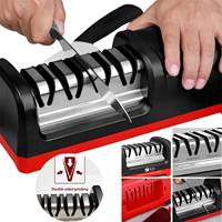 4 Stage Electric Knife Sharpener 20-Degree Grinding Edge Knifie Sharpener for dog knifes with Sharpening and Polishing