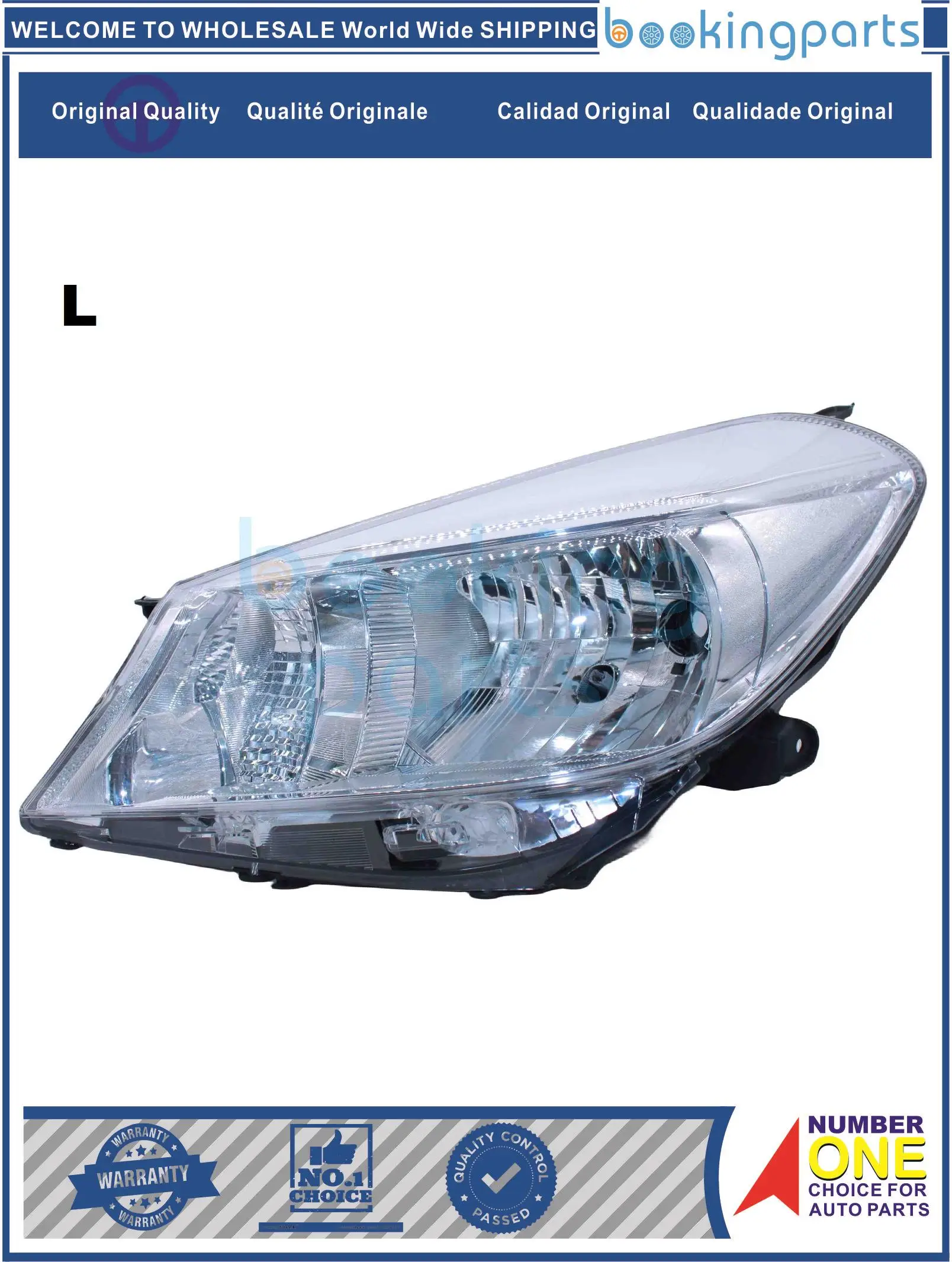 HEA52750(L),81170-52D70,8117052D70,L 81170-52D70, Headlamp For TOYOTA YARIS/VITZ 11-13 (2D LATIN AMERICAN,MIDDLE EAST TYPE)